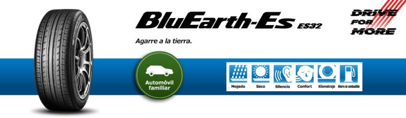 Llantas Para Auto - Yokohama BluEarth ES32 - Excelente Durabilidad