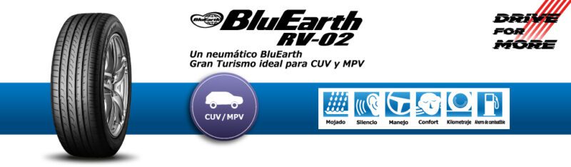 Llanta Yokohama BluEarth RV02 - Conducción Estable Y Segura